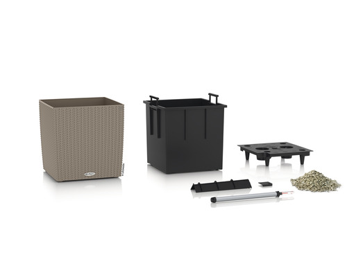 Lechuza Cube Pflanzgefäß mit Bewässerungssystem und Zubehör