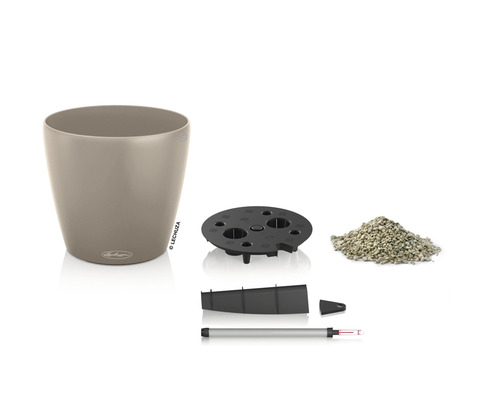 Lechuza Classico 21 Komplettset inklusive Pflanzgefäß, Einsatz, Erdsubstrat und Bewässerungssystem