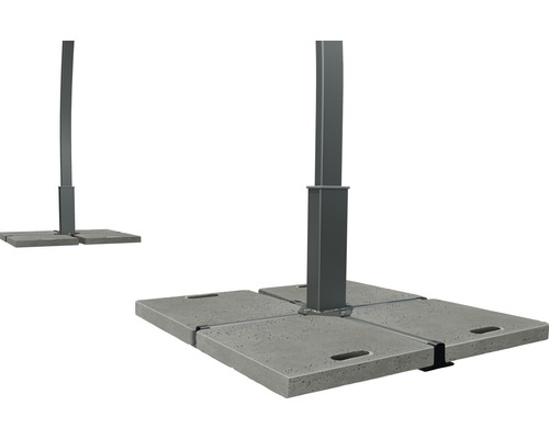 Sonnenschirmständer mit Betonplatten für Sonnenschirme