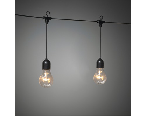 Lichterkette mit zwei Glühbirnen