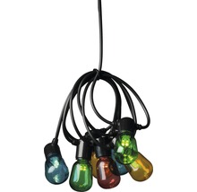 Lichterkette mit farbigen Glühbirnen