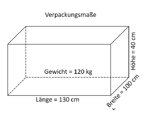 Fahrradgarage/Wandschrank Velo mit Fußboden 206x102 cm natur