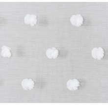 Vorhang mit Band Fluffy Dots weiss 140x255 cm