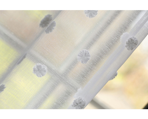 Gardine mit Blumenmuster