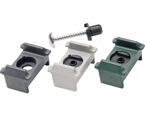 Befestigungsclips mit Schraube für WPC Terrassendielen