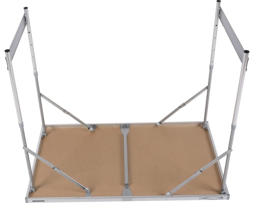 Aluminium Campingtisch Unterseite mit Beinen