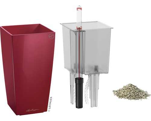 Blumenkübel mit Bewässerungssystem und Pflanzgranulat