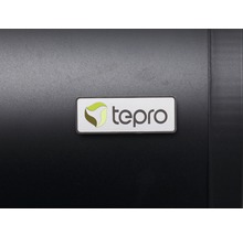 Smoker Tepro Biloxi schwarz mit 58x40 cm Grillfläche, Deckelthermometer, Warmhalterost, Grillrost und Ablage