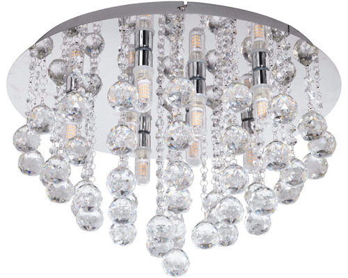 Deckenleuchte mit Kristallkugeln