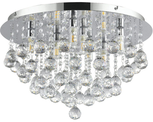 Deckenleuchte mit Kristallelementen