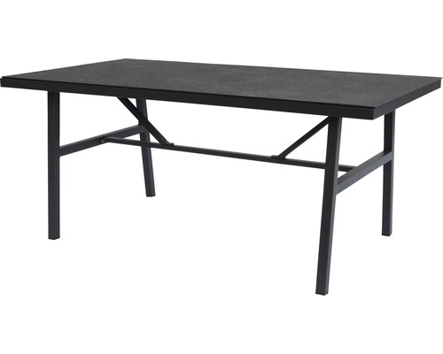 Schwarzer klappbarer Campingtisch