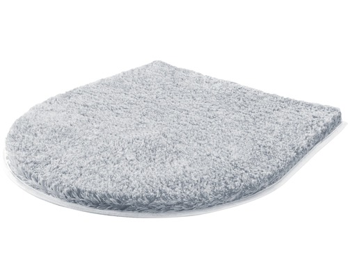 Grauer WC-Vorleger aus Textil