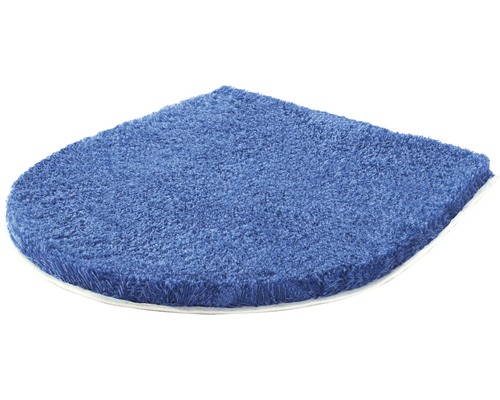 Blauer Toilettendeckelbezug mit Gummiband