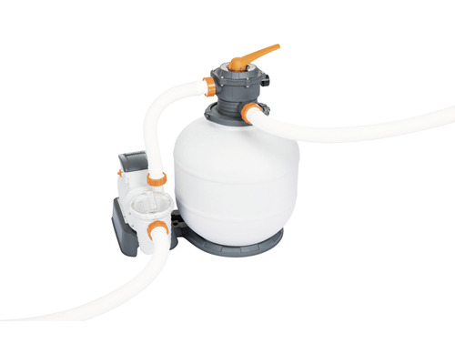 Sandfilteranlage für Schwimmbecken mit Schlauchanschlüssen