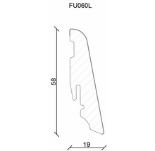 Sockelleiste Skandor weiß FU60L 19x58x1200 mm-thumb-1 Sockelleiste Skandor weiß FU60L 19x58x1200 mm-thumb-1