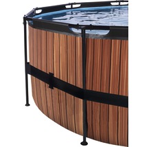Aufstellpool Framepool-Set EXIT WoodPool rund Ø 450x122 cm inkl. Sandfilteranlage, Abdeckung, Wärmepumpe & Leiter Holzoptik-thumb-3 Aufstellpool Framepool-Set EXIT WoodPool rund Ø 450x122 cm inkl. Sandfilteranlage, Abdeckung, Wärmepumpe & Leiter Holzoptik-thumb-3