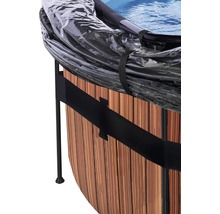 Aufstellpool Framepool-Set EXIT WoodPool rund Ø 450x122 cm inkl. Sandfilteranlage, Abdeckung, Wärmepumpe & Leiter Holzoptik-thumb-5 Aufstellpool Framepool-Set EXIT WoodPool rund Ø 450x122 cm inkl. Sandfilteranlage, Abdeckung, Wärmepumpe & Leiter Holzoptik-thumb-5
