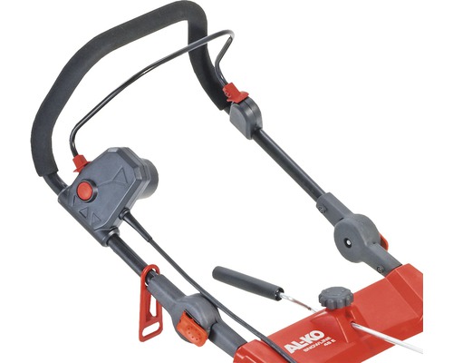 Detailaufnahme des Bedienelements eines AL-KO Schneeräumgeräts