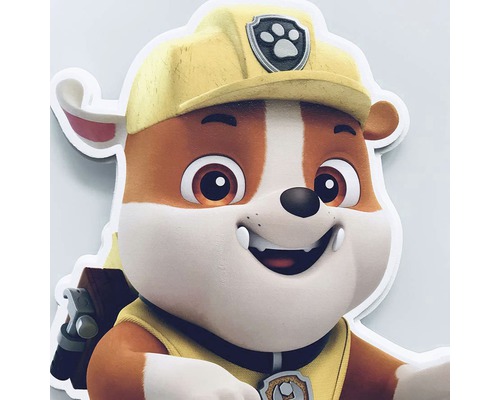 Charakterbild von Rubble aus Paw Patrol mit Bauhelm