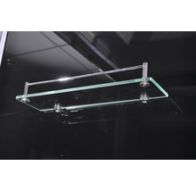 Glasablage mit Reling zur Wandmontage