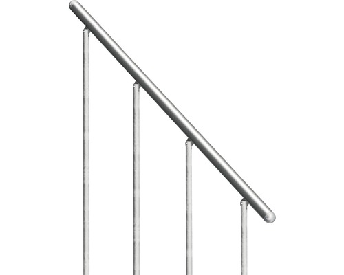 Geländer aus Metall mit drei Stützen für Treppen