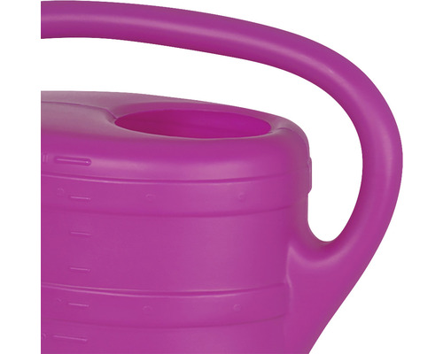 Detailaufnahme einer Gießkanne mit Griff und Einfüllöffnung