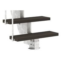 Außentreppe Pertura Petros mit Geländer 10 Stufen Trimax 80 cm dunkelbraun-thumb-3 Außentreppe Pertura Petros mit Geländer 10 Stufen Trimax 80 cm dunkelbraun-thumb-3