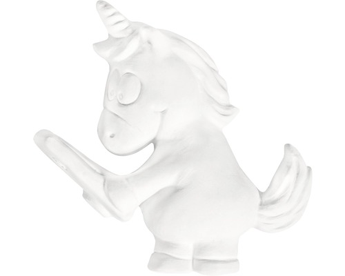 Einhorn-Figur aus Keramik zum Bemalen