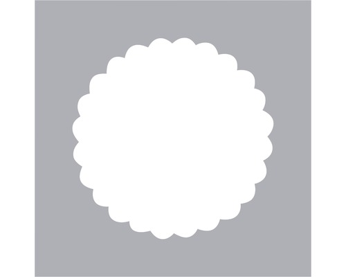 Abzeichen mit gewelltem Rand