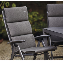 Gartensessel mit Textilbezug und verstellbarer Rückenlehne