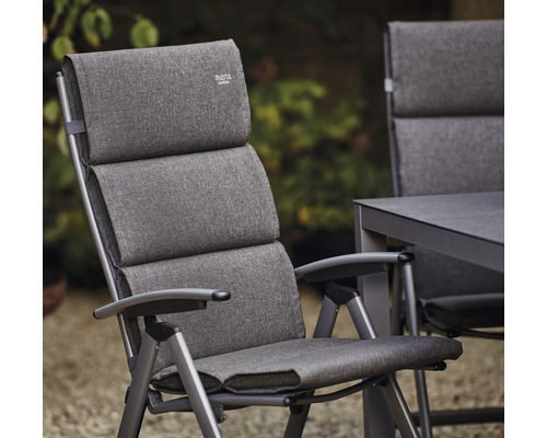 Gartensessel mit Textilbezug und verstellbarer Rückenlehne