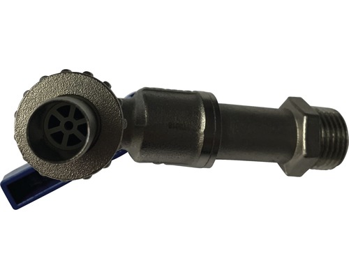 Eckventil aus Metall mit Griff