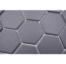 Nahaufnahme von hexagonalen Fliesen