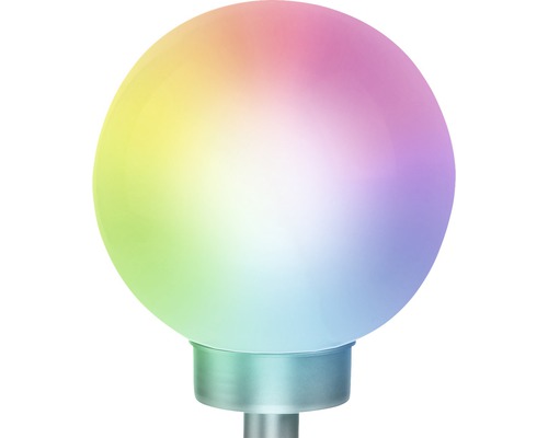 Dekorative Gartenkugel mit mehrfarbigem Leuchteffekt