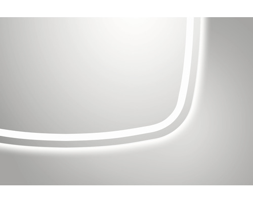 Abstraktes Bild einer gebogenen LED-Leuchte