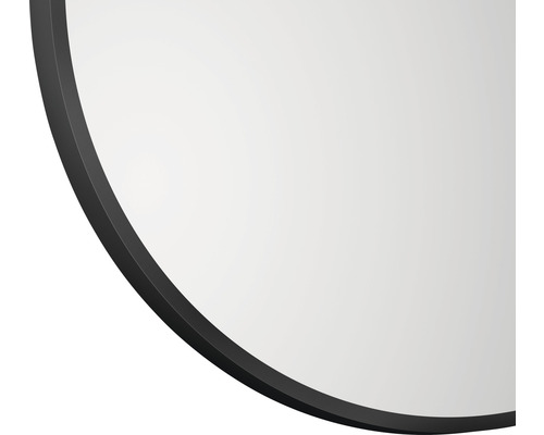 Detailansicht eines runden Spiegels mit Rahmen