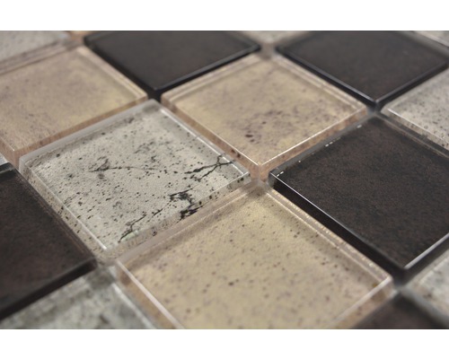 Mosaikfliese aus Glas und Steinzeug