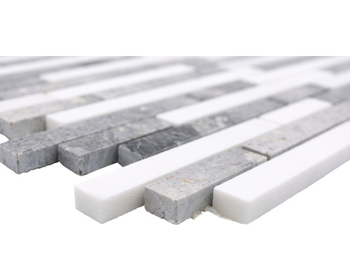 Mosaikfliese aus Naturstein und Keramik