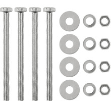 Set mit Bolzen, Unterlegscheiben und Muttern