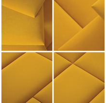 Wandkissen Matt Velvet schwefelgelb Samt-Optik 30x60 cm