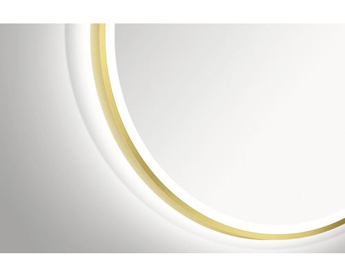 Abstraktes Design mit goldenem Rand und weißer Fläche