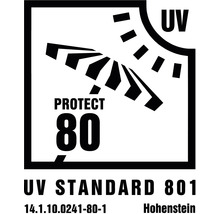 Klemmmarkise (Balkonmarkise) 3x1,5 Stoff gestreift blau/weiß Gestell RAL 9003 signalweiß (Bausatz)-thumb-2