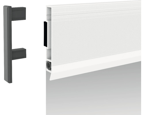 Sockelleiste mit Befestigungsclips