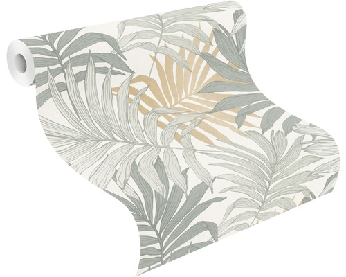 Tapetenrolle mit Palmenblattmuster