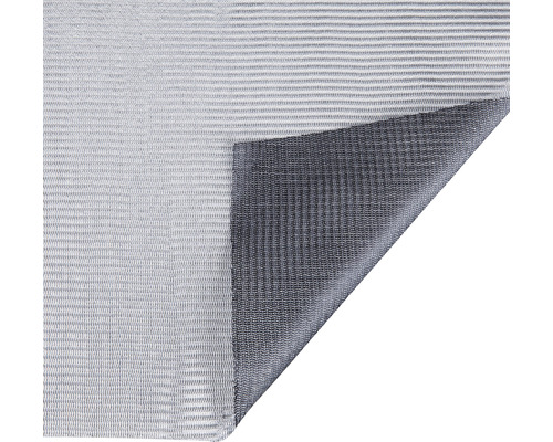 Teppich mit Streifenmuster und umgeschlagener Ecke