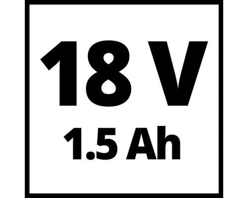 18 Volt, 1,5 Amperestunden