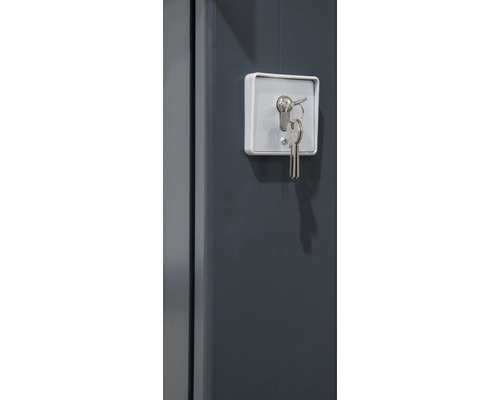 Schloss mit Schlüssel für einen Stahlschrank