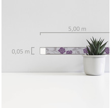 Bordüre mit Blumenmuster, Länge 5,00 Meter und Breite 0,05 Meter