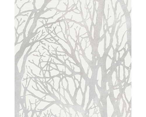Vliestapete 30094-1 Attractive 2 Wald weiss silber Tapete mit Baumdesign