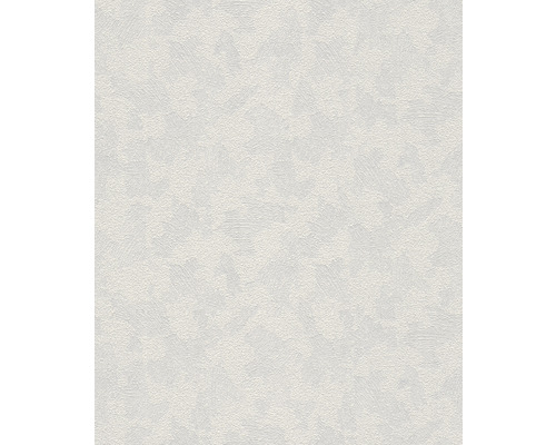 Weiße Relief Tapete mit strukturierter Oberfläche